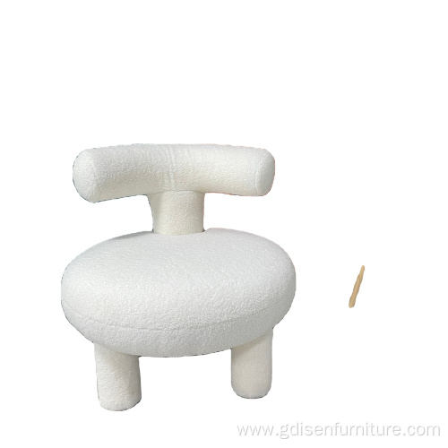 ModernSolidWood Frame Fabric Teddy Fabric Engel Olga Chair